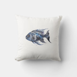 Lyxig svart liten fisk kudde