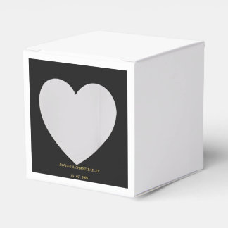 Lyxig svart och guld bröllopspresentbox presentaskar