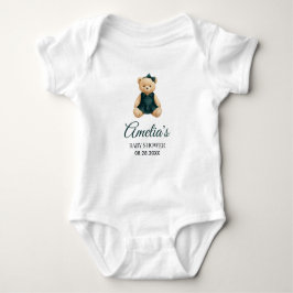 Lyxig Teddybjörn Baby Shower T Shirt