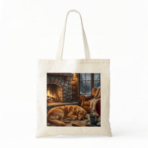 Lyxig Tote Bag med Golden Retriever