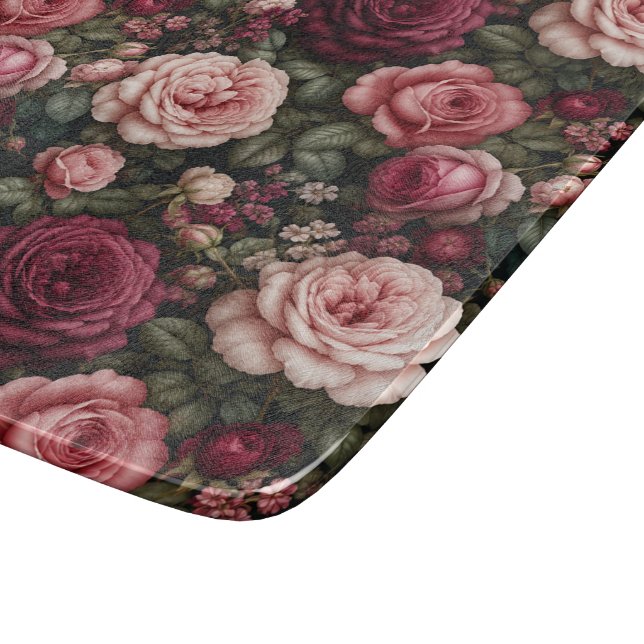 Lyxig trädgårdsros Floral konst (Hörn)