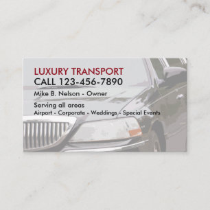 Lyxig transport visitkort