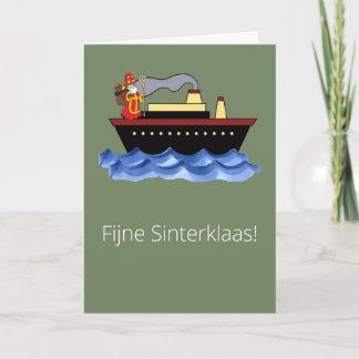 Lyxig typografi Sinterklaas välkomstkort 5 decembe Kort