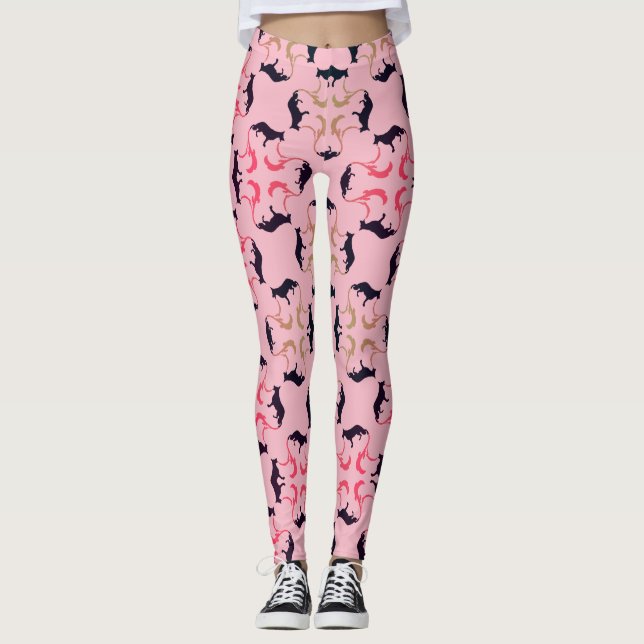 Lyxig tysk schäferhund de luxe leggings (Framsida)