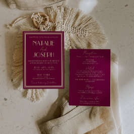 Lyxig vin Dammig Rosa Gamla Pengar Allt på Ett Brö Inbjudningar