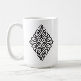 Lyxig Vintage Blommig Ram Dekorativ Konst Kaffemugg