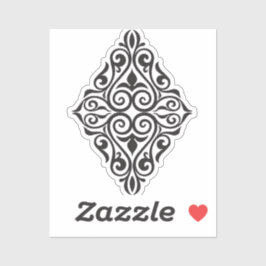 Lyxig Vintage Blommig Ram Dekorativ Konst Klistermärken