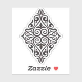 Lyxig Vintage Blommig Ram Dekorativ Konst Klistermärken