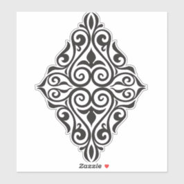 Lyxig Vintage Blommig Ram Dekorativ Konst Klistermärken