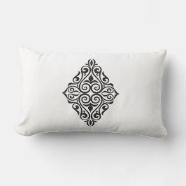 Lyxig Vintage Blommig Ram Dekorativ Konst Lumbarkudde