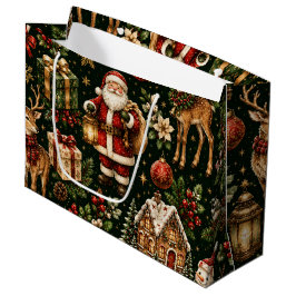 Lyxig Vintage Jul Holiday Mönster