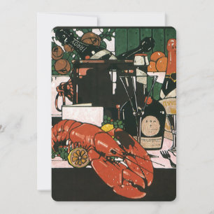 Lyxig Vintage Restaurang Mjukstart Inbjudningar