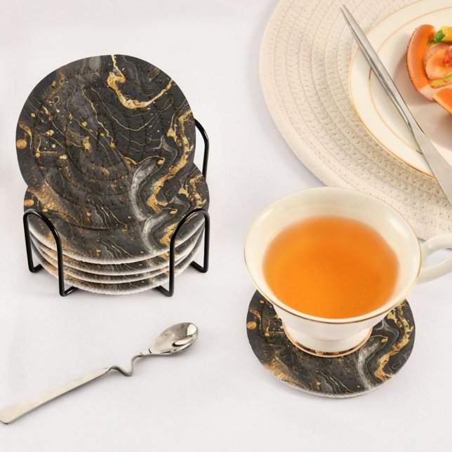 Lyxig vit & guld marmorunderlägg – Elegant estetik Underlägg (Skapare uppladdad)