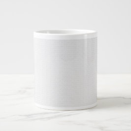 Lyxig vit monogram-filmappsats jumbo mugg
