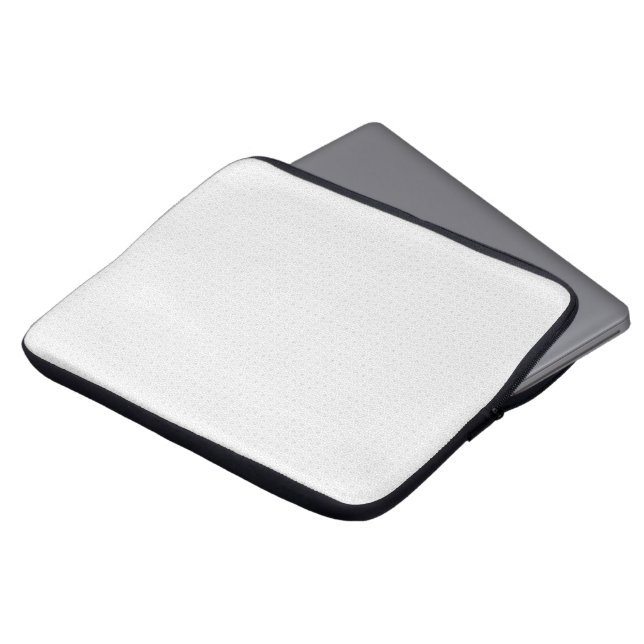 Lyxig vit monogram-filmappsats laptop fodral (Framsida topp)