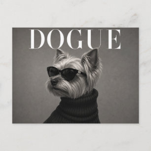 Lyxig Yorkie Hundporträtt Vykort