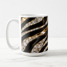 Lyxig Zebra Kristall Djurtryck
