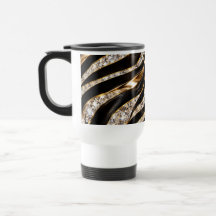 Lyxig Zebra Kristall Djurtryck