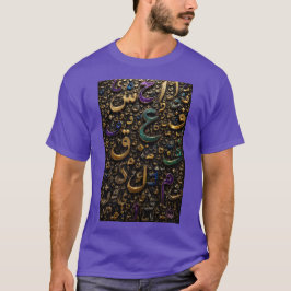 Lyxiga 3D arabiska bokstäver Abstrakt T Shirt