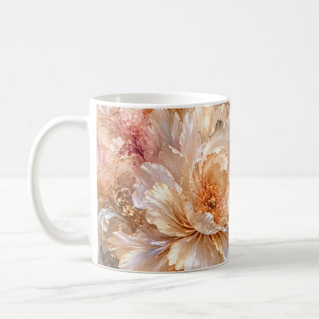 Lyxiga Fantasi Blommor Kaffemugg (Vänster)