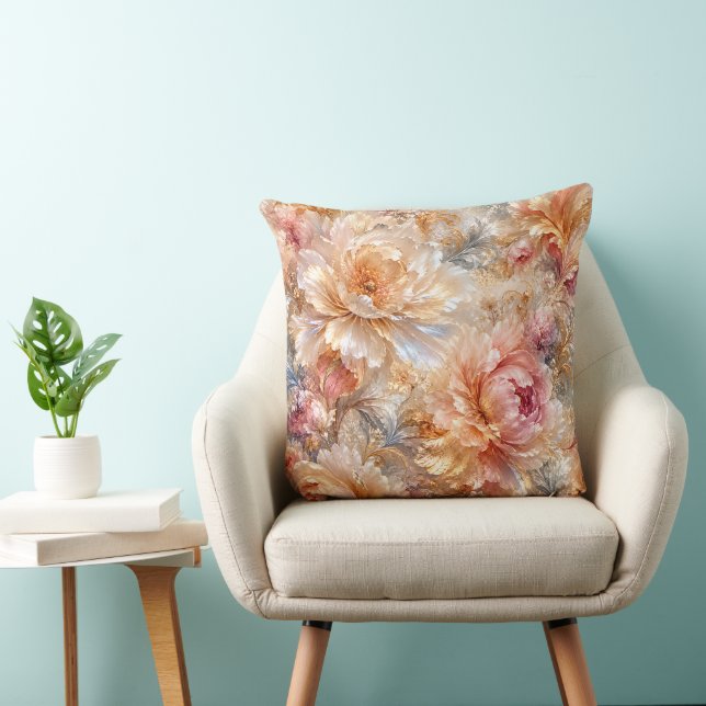 Lyxiga Fantasi Blommor Kudde (Stol)