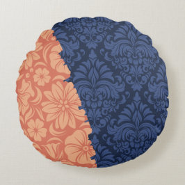 Lyxiga Ornamentala Element Rund Kudde