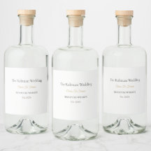 Lyxiga spritlabelsetiketter | Anpassad vigselsvisk