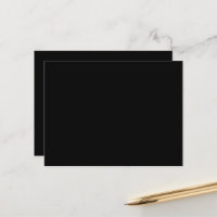 Lyxiga svarta vykort | Modern minimalism