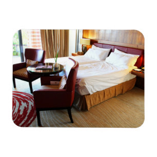 Lyxigt hotellrum magnet