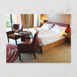 Lyxigt hotellrum vykort