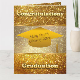 Lyxiumets moderna anpassning av Guld Glitter Kort