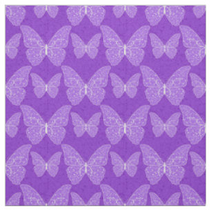 Lyxiumets moderna Lila Naturlig Blommigt Butterfly Tyg