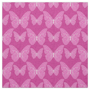 Lyxiumets moderna Rosa Naturlig Blommigt Butterfly Tyg
