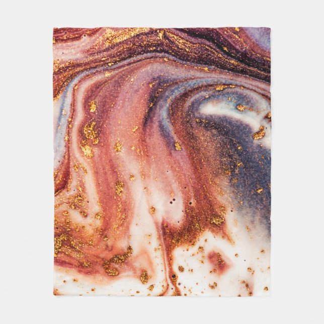 Lyxkonst i Östra stil. Golden swirl, artisti Fleecefilt (Framsidan)