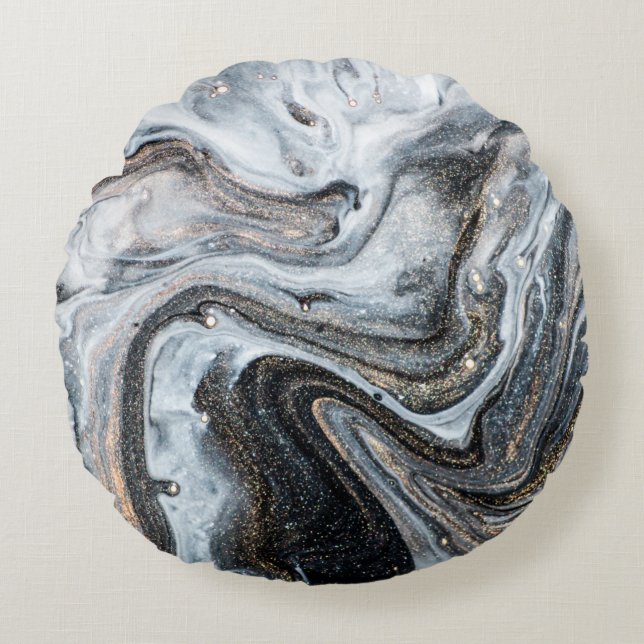 Lyxkonst i Östra stil. Golden swirl, artisti Rund Kudde (Framsidan)