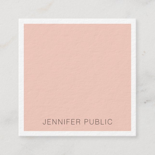 Lyxpremiummall för tjocka moderna Eleganter Fyrkantigt Visitkort (Framsida)