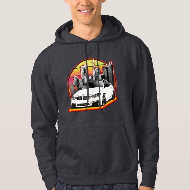 lyxsportbil hoodie (Framsida)
