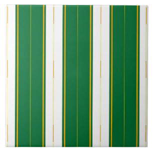 Lyxurt Linen Modern Grönt Guld Struktur Kakelplatta