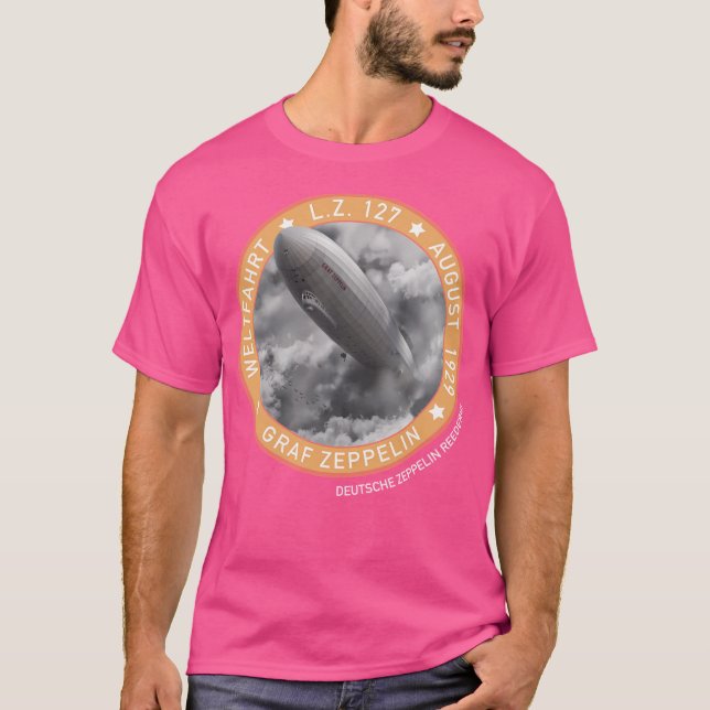 Lz127 Graf Zeppelin T Shirt (Framsida)