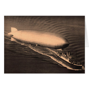 LZ-127 Graf Zeppelin över tyska oceaninerna Hälsningskort