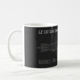 LZ 127 Graf Zeppelin - Planer för flygplansavtryck Kaffemugg