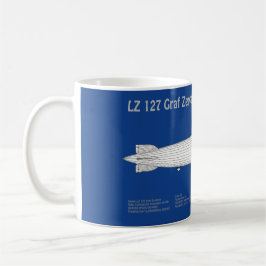 LZ 127 Graf Zeppelin - Planer för flygplansavtryck Kaffemugg