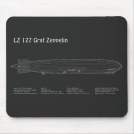 LZ 127 Graf Zeppelin - Planer för flygplansavtryck Musmatta