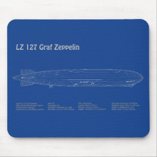 LZ 127 Graf Zeppelin - Planer för flygplansavtryck Musmatta
