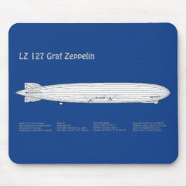 LZ 127 Graf Zeppelin - Planer för flygplansavtryck Musmatta