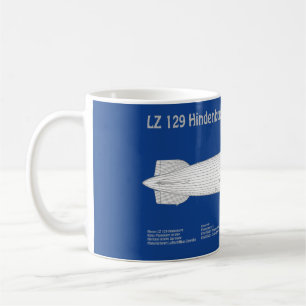 LZ 129 Hindenburg - Planer för flygplansavtryck AB Kaffemugg