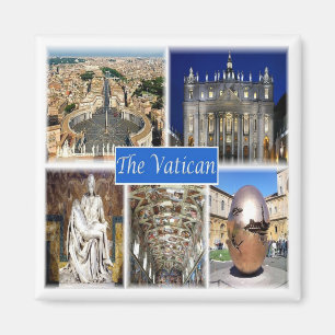 LZO004 VATICAN, Lazio, Italien, Fridge Magnet