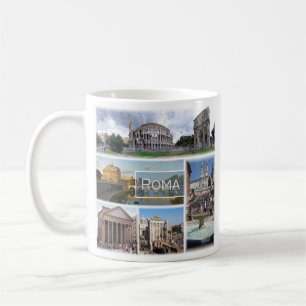 LZO006 ROME, Mosaic, Lazio, Italien Kaffemugg