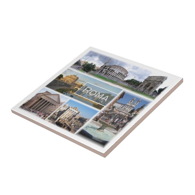 LZO006 ROME, Mosaic, Lazio, Italien Kakelplatta (Sidan)