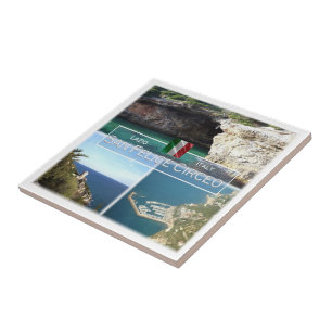 LZO025 SAN FELICE CIRCEO, Lazio, Italien Kakelplatta